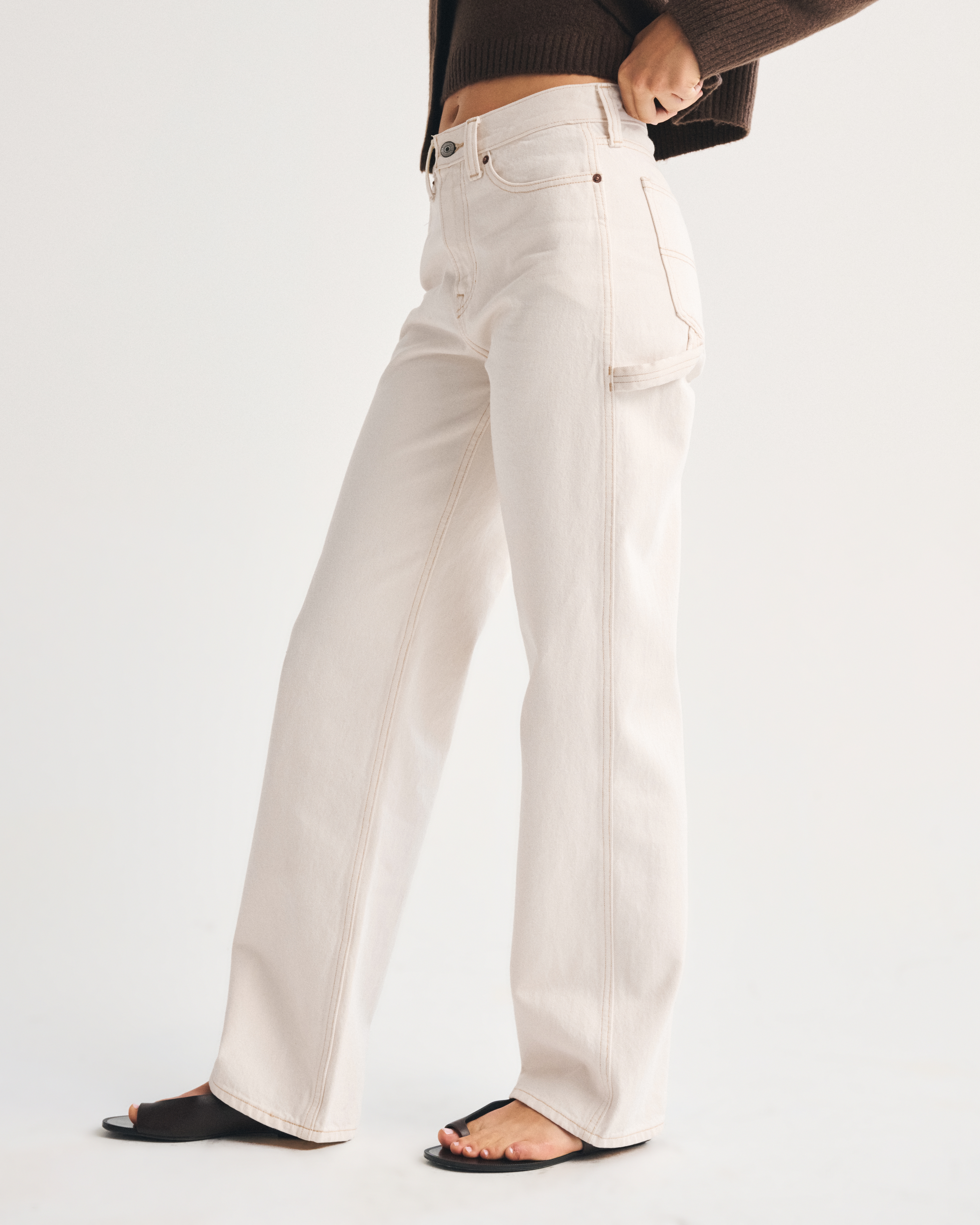 Abercrombie & Fitch Mid Rise Slouchy Jean