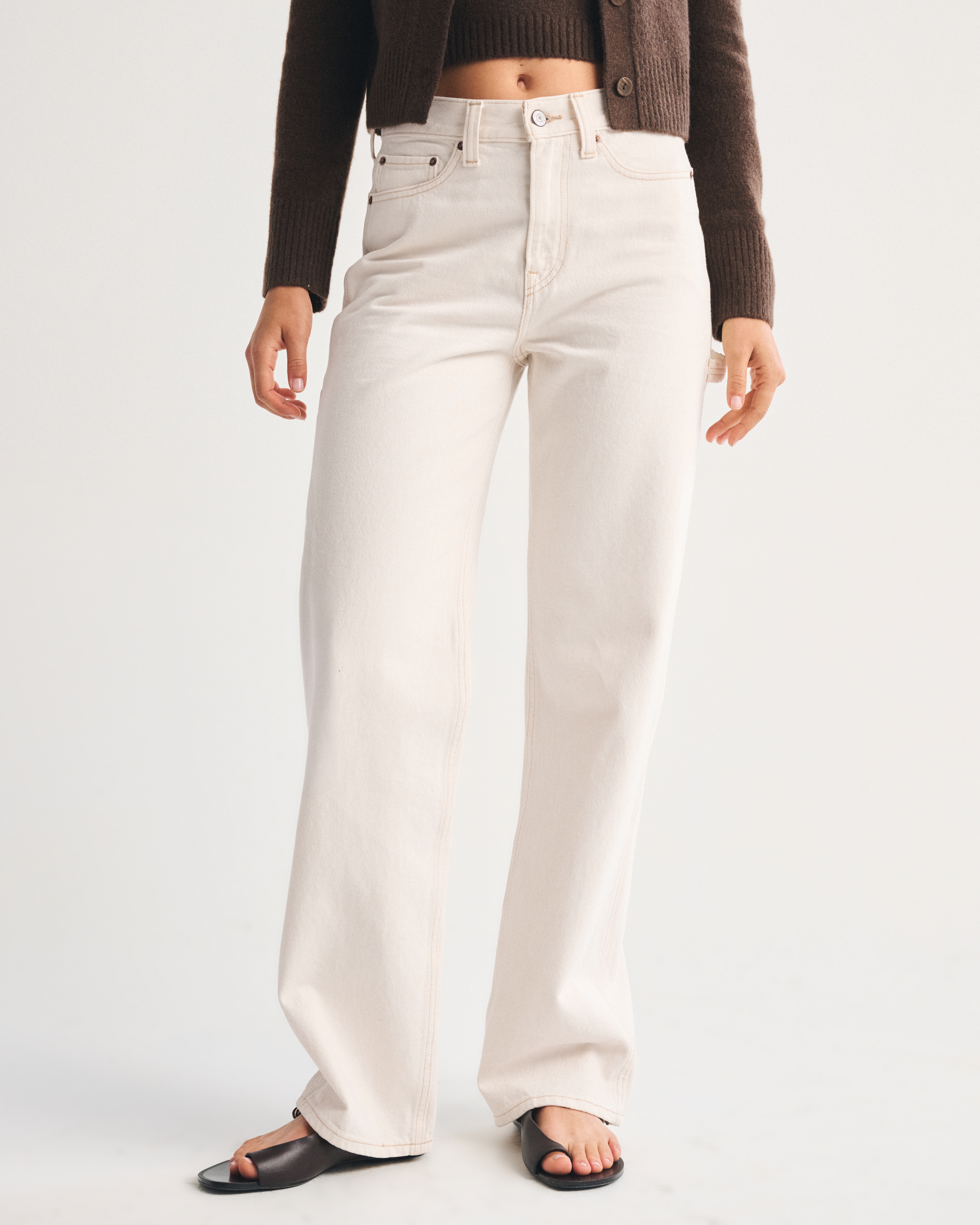 Abercrombie & Fitch Mid Rise Slouchy Jean