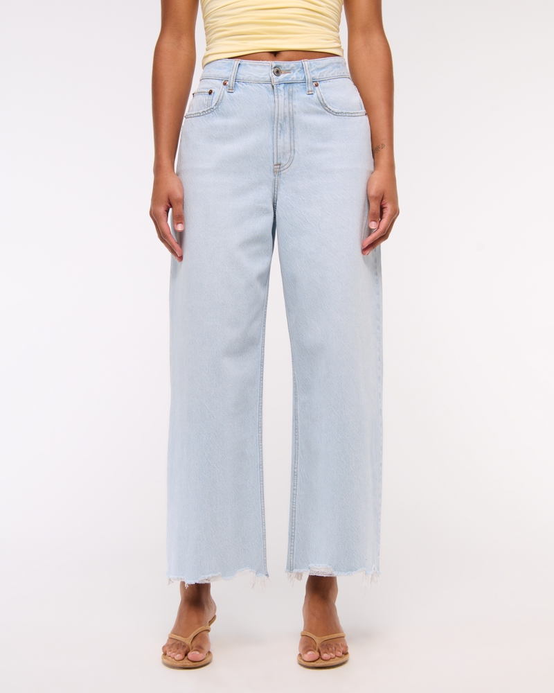 Curve Love High Rise Cropped Wide Leg Jean