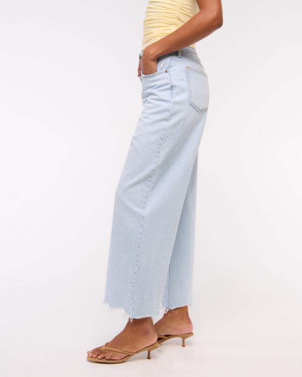 Curve Love High Rise Cropped Wide Leg Jean