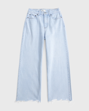 Curve Love High Rise Cropped Wide Leg Jean from Abercrombie & Fitch - $26.97