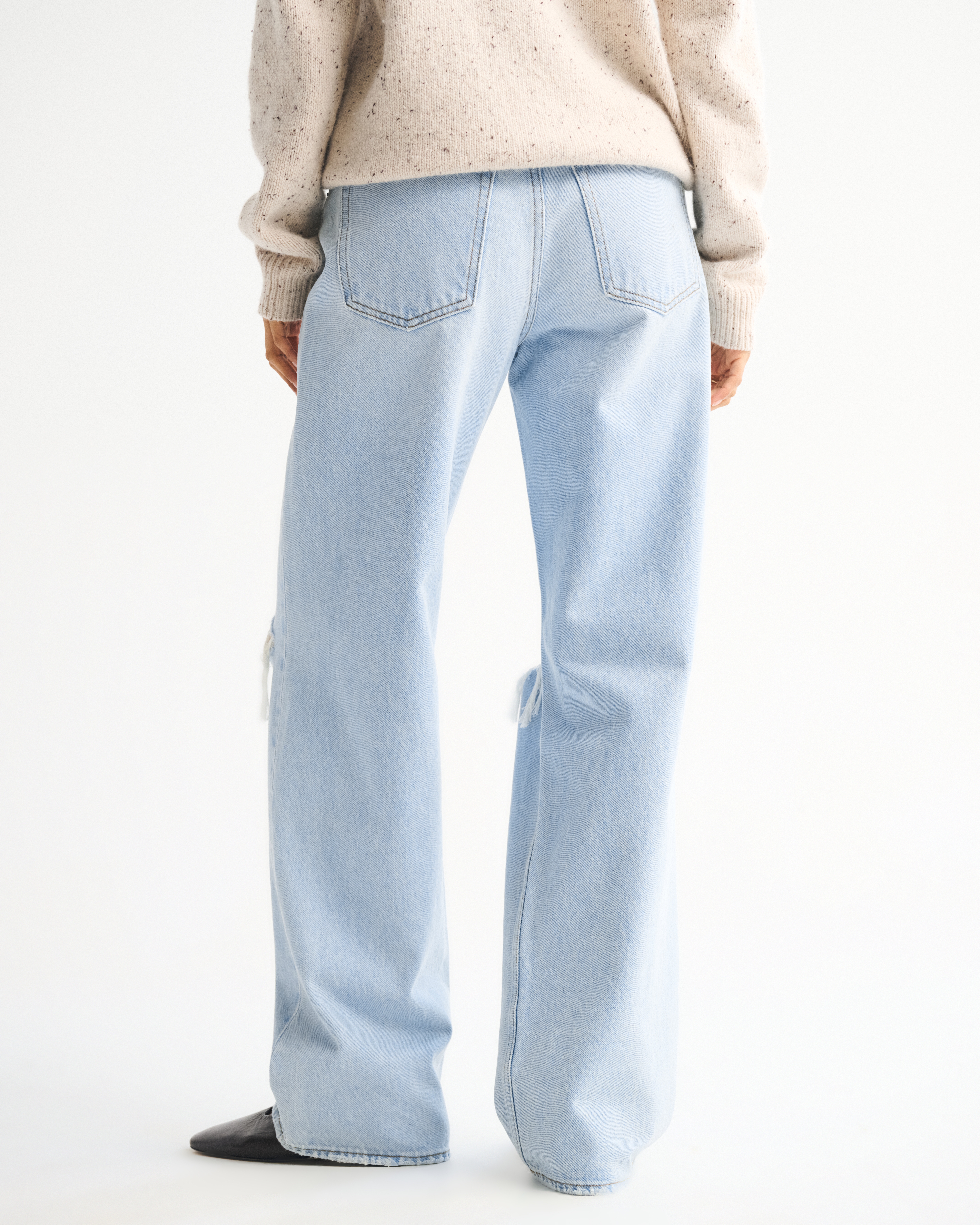 Abercrombie & Fitch Mid Rise Slouchy Jean