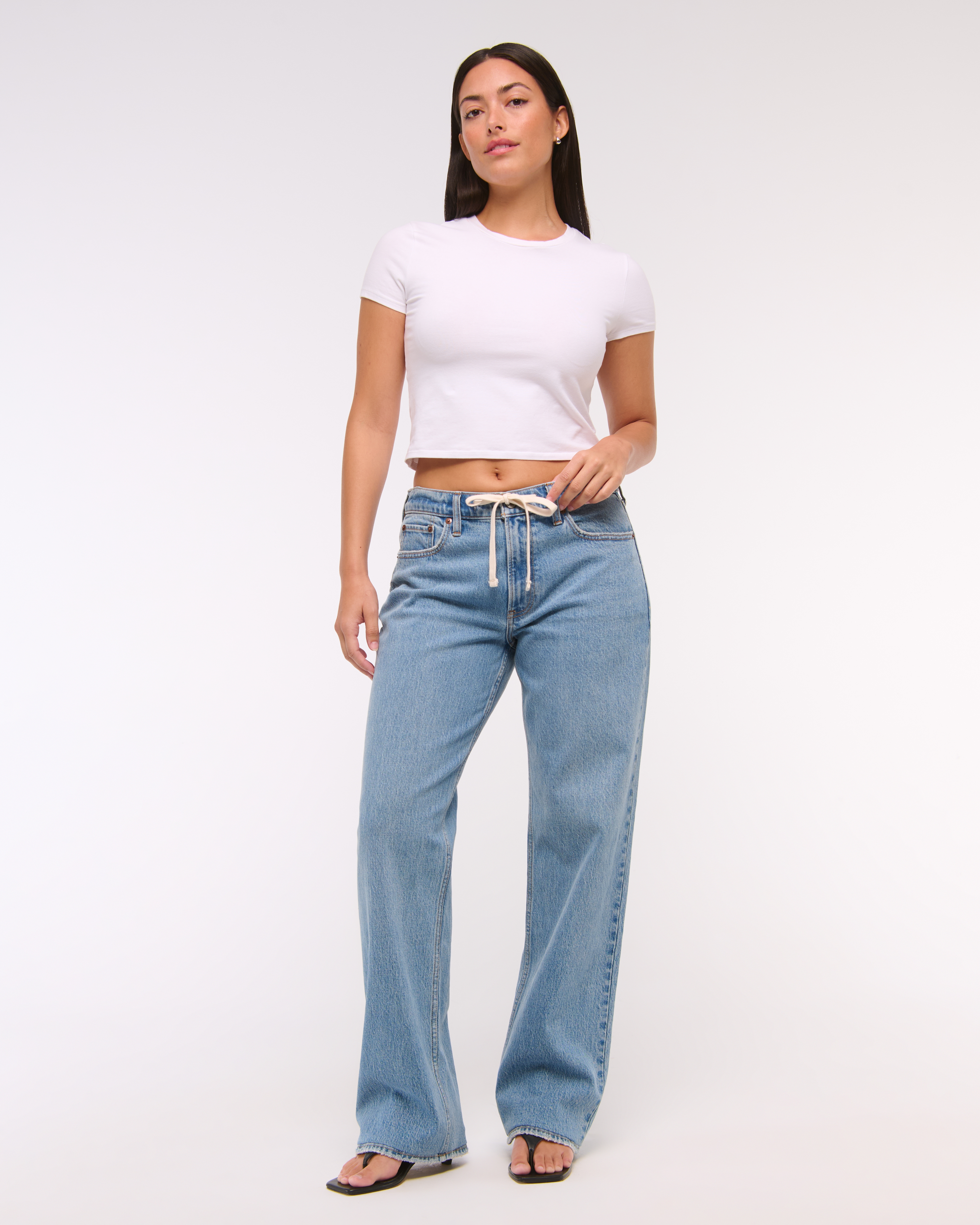 Abercrombie & Fitch Curve Love Low Rise Baggy Jean