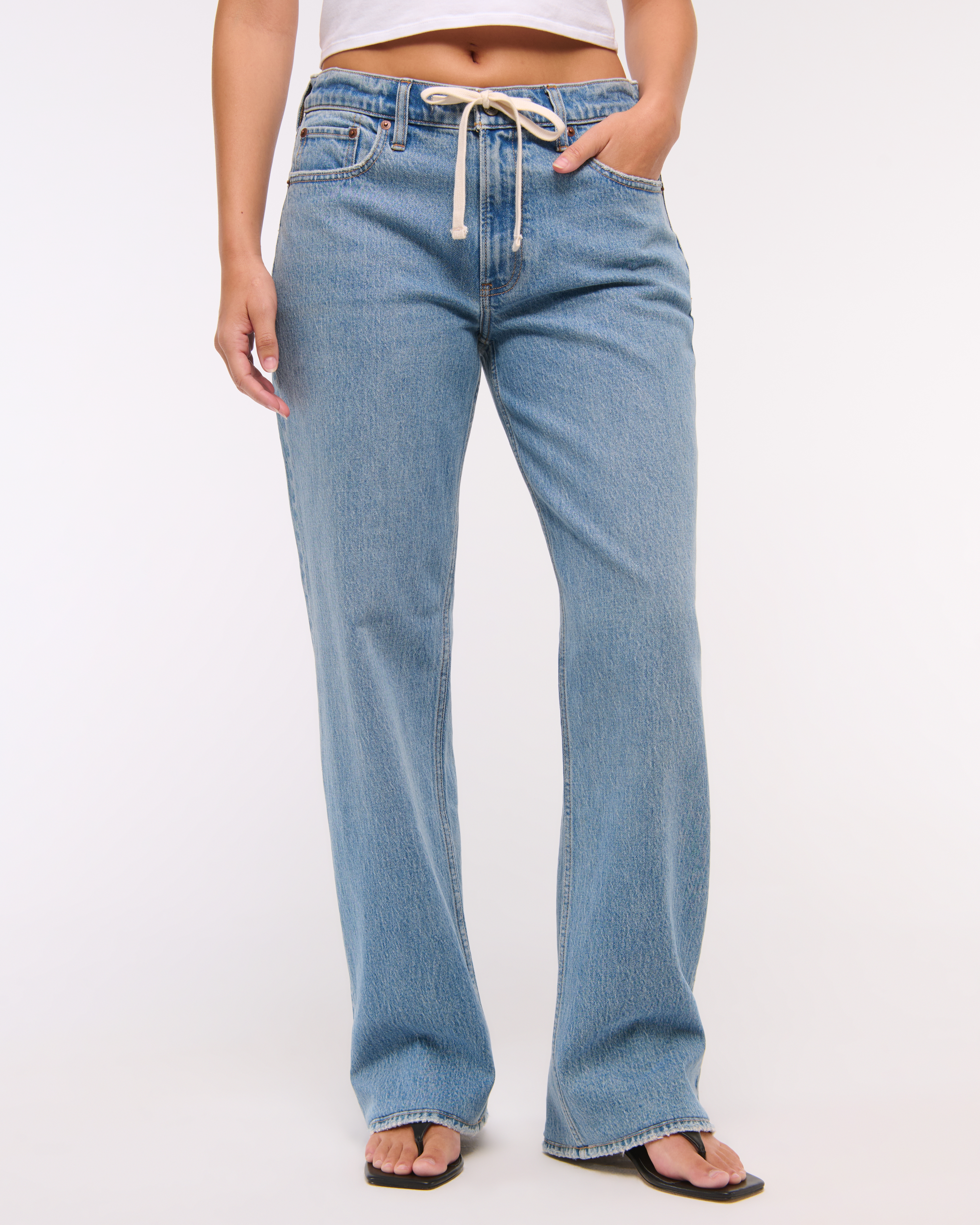 Abercrombie & Fitch Curve Love Low Rise Baggy Jean