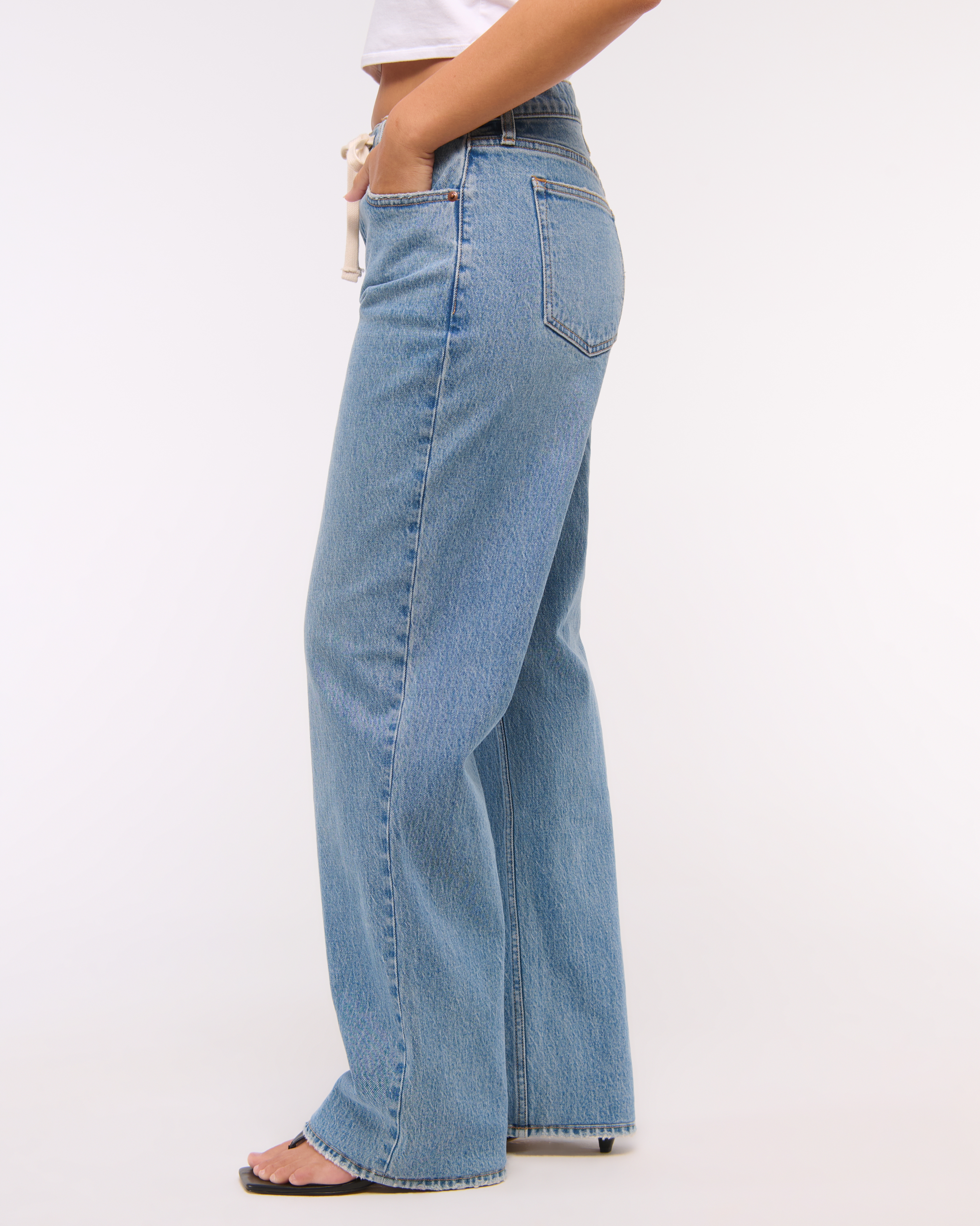 Abercrombie & Fitch Curve Love Low Rise Baggy Jean