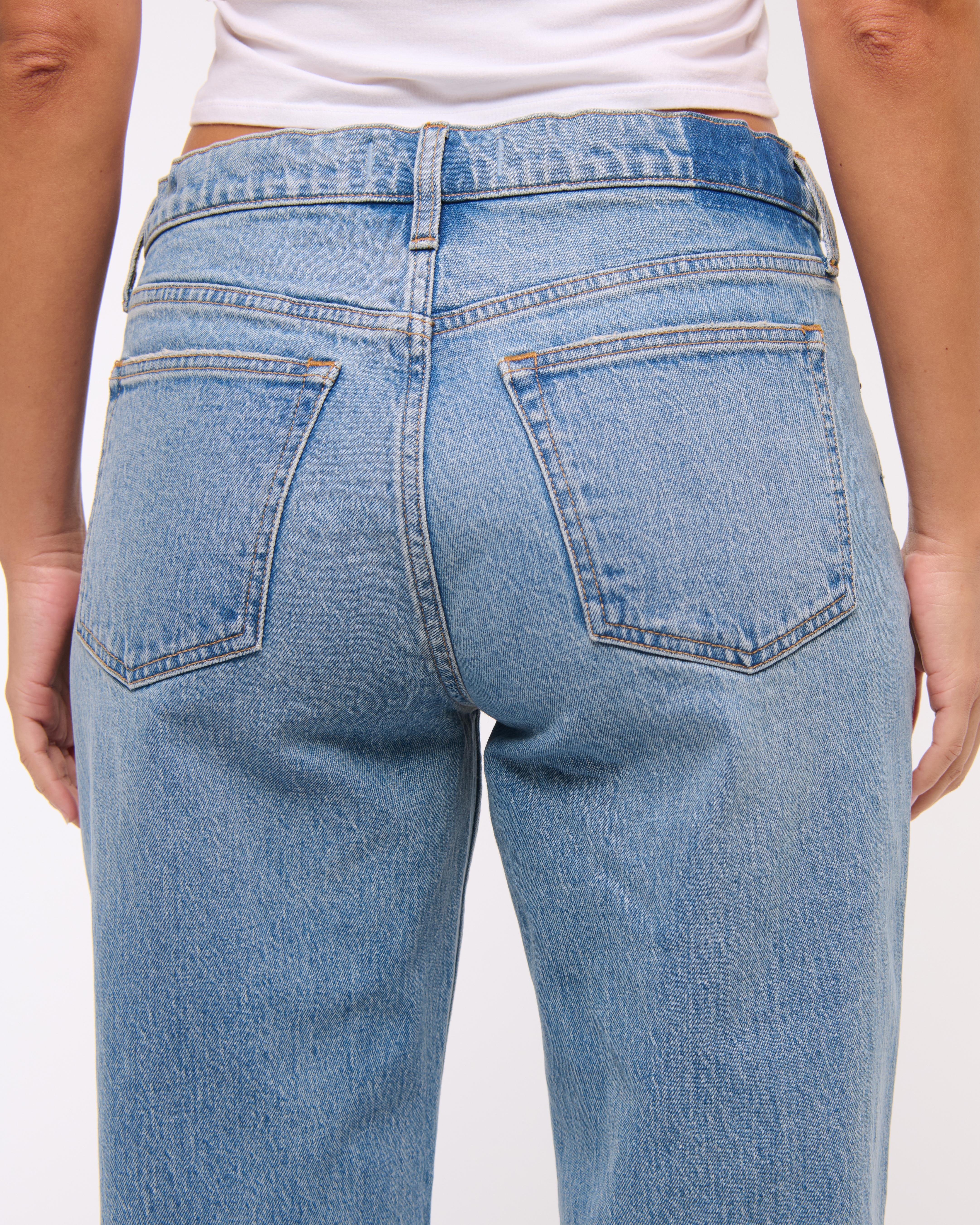 Abercrombie & Fitch Curve Love Low Rise Baggy Jean