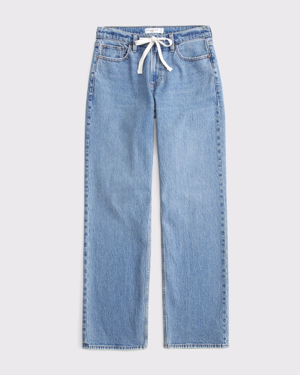 Low Rise Baggy Jean, Medium Drawstring view 1