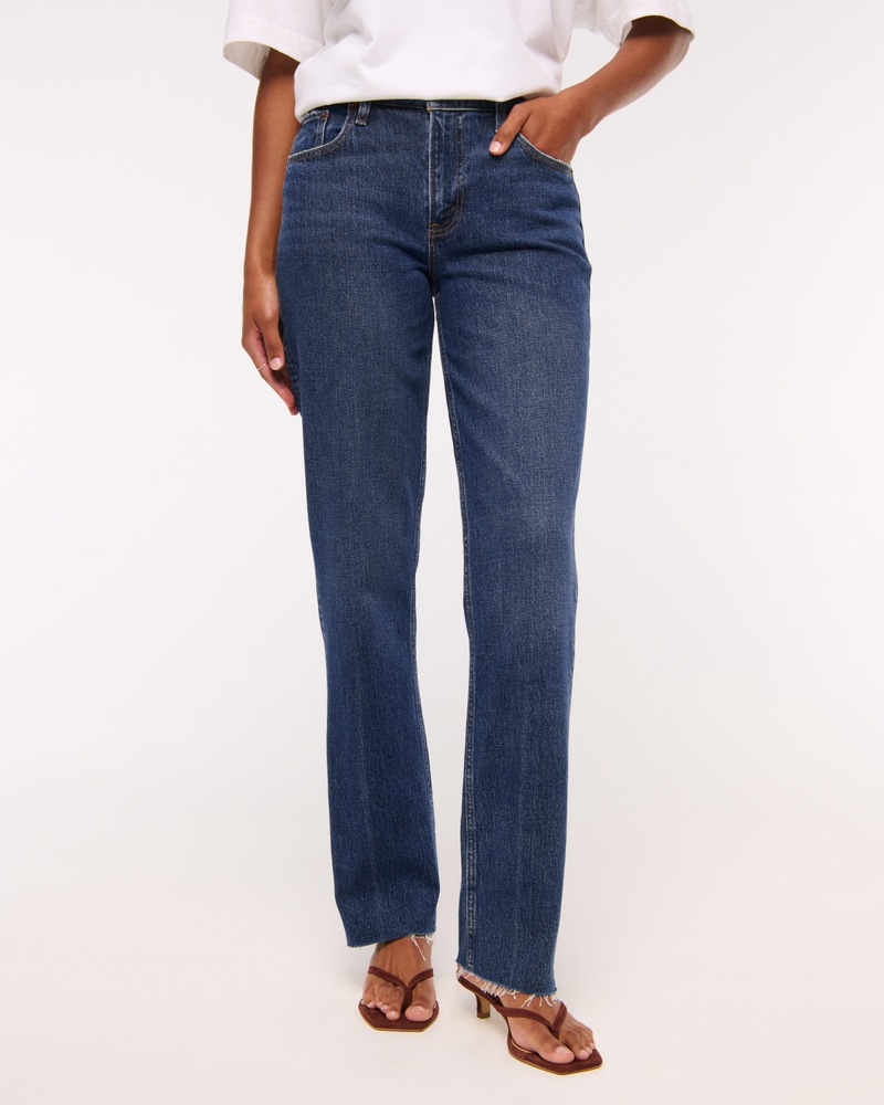 Curve Love Mid Rise 90s Straight Jean