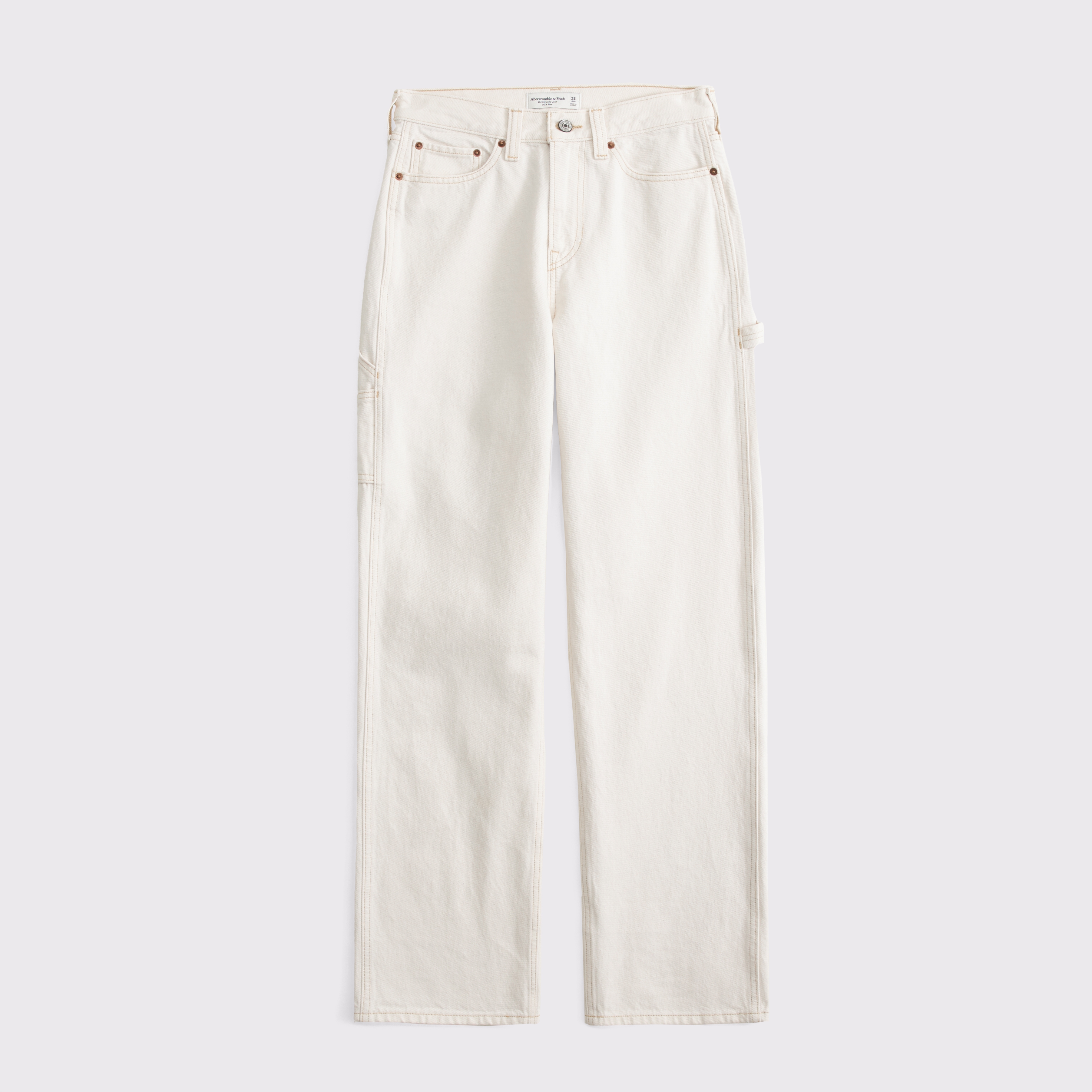 Abercrombie & Fitch Curve Love Mid Rise Slouchy Jean