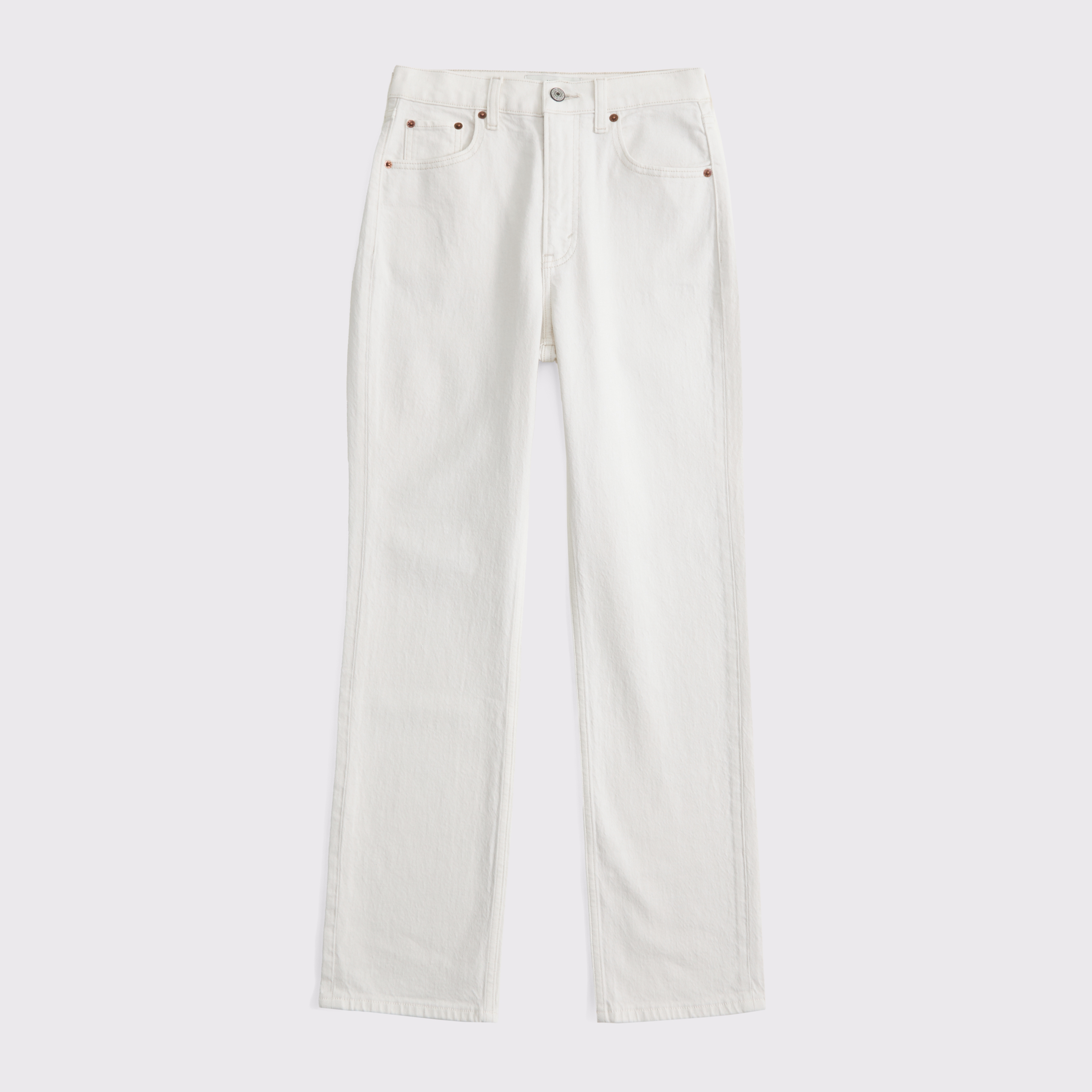 【新品未使用】eLLa／curve denim (white) Women's Curve Love Ultra High Rise Ankle Straight Jean