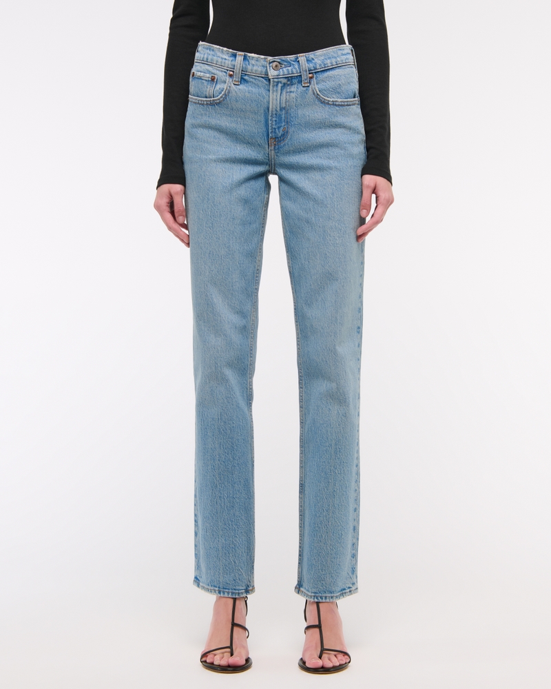 Mid Rise 90s Straight Jean