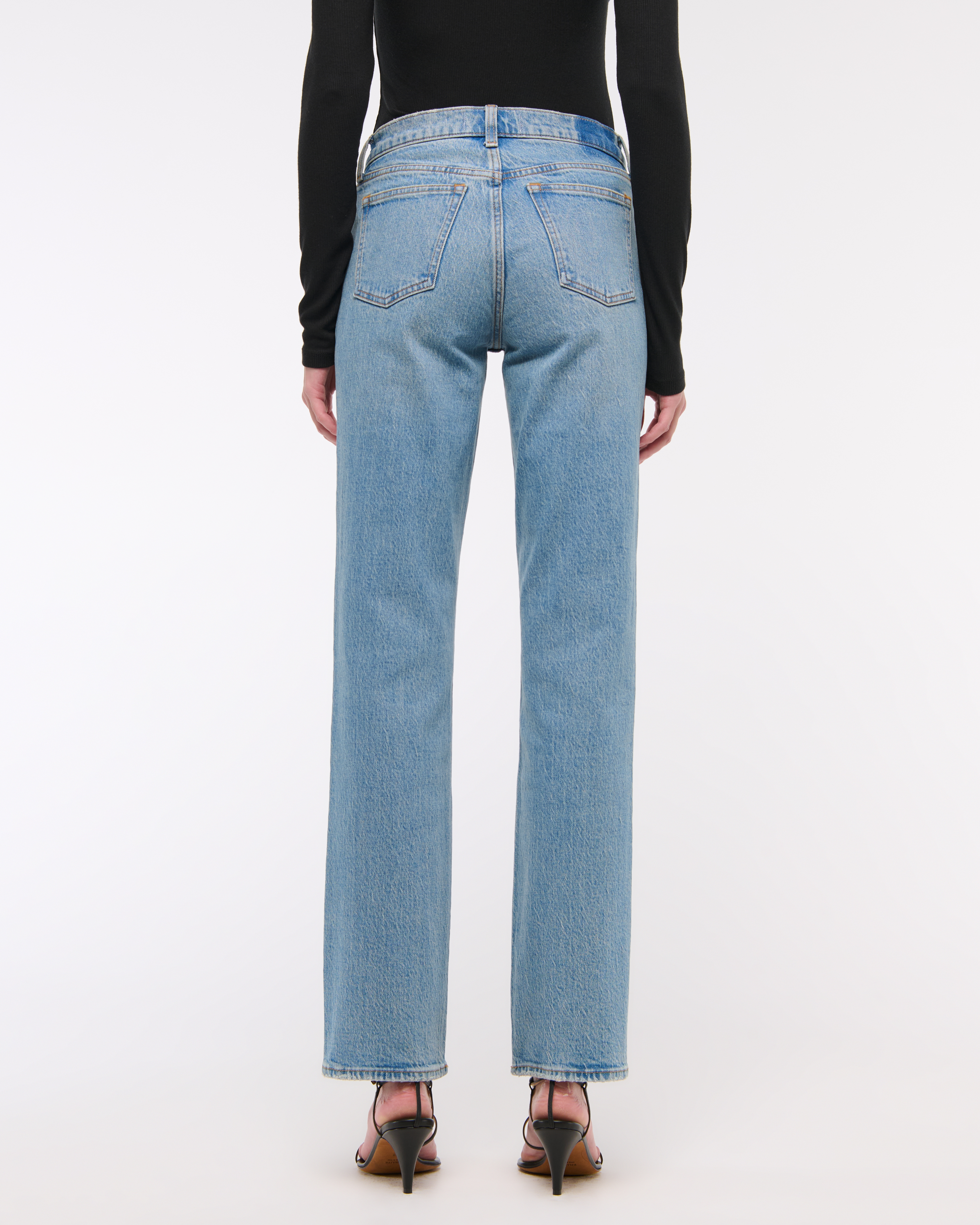 ★ ★ Women's 90s Straight Fit Rinse Linen Denim Women's Mid Rise 90s Straight Jean | Women's Bottoms