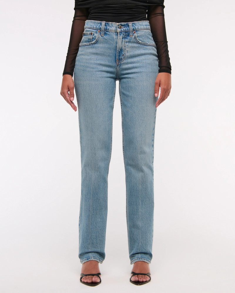 Curve Love Mid Rise 90s Straight Jean