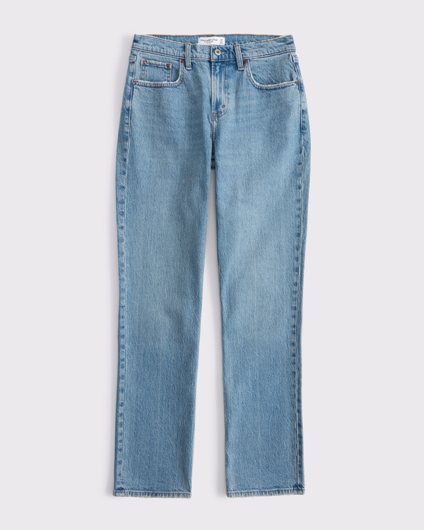 Curve Love Mid Rise 90s Straight Jean, Medium view 1