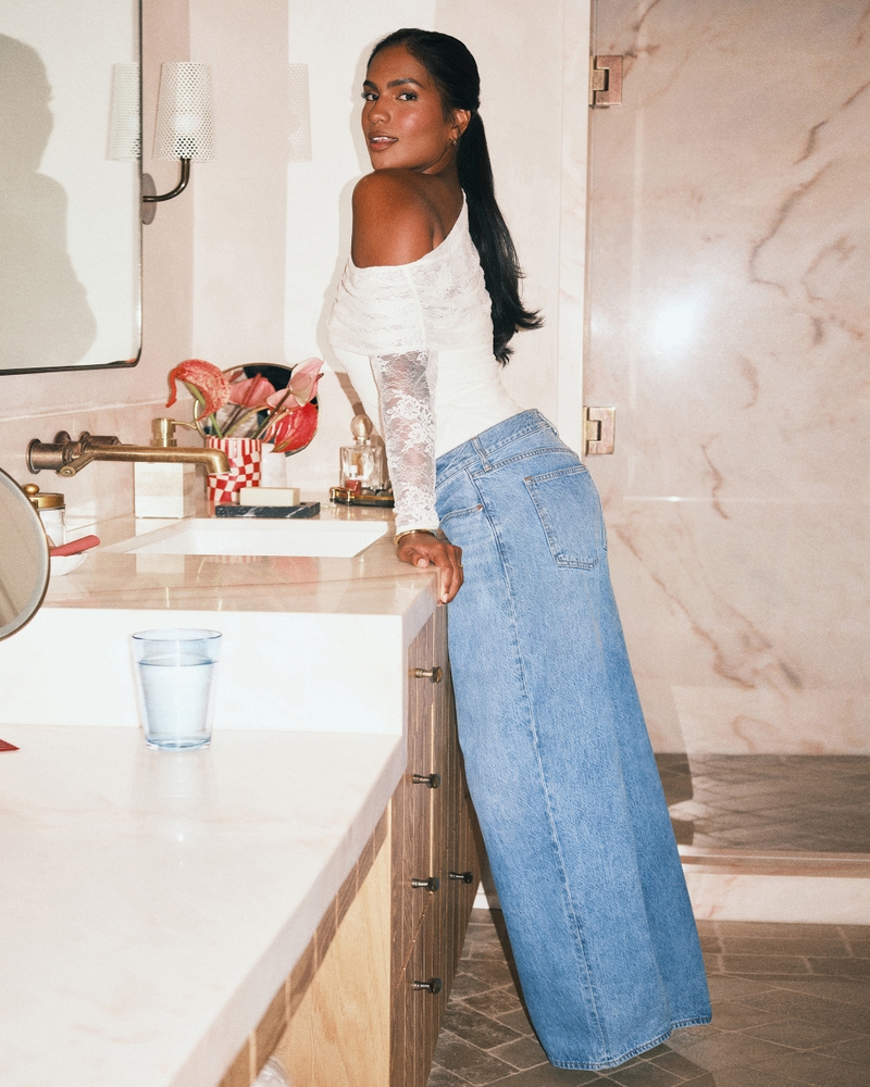 Women's Low Rise Ultra Loose Jean Women's Clearance