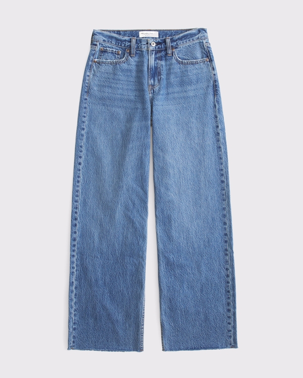 Low Rise Ultra Loose Jean, Medium Raw Hem view 2