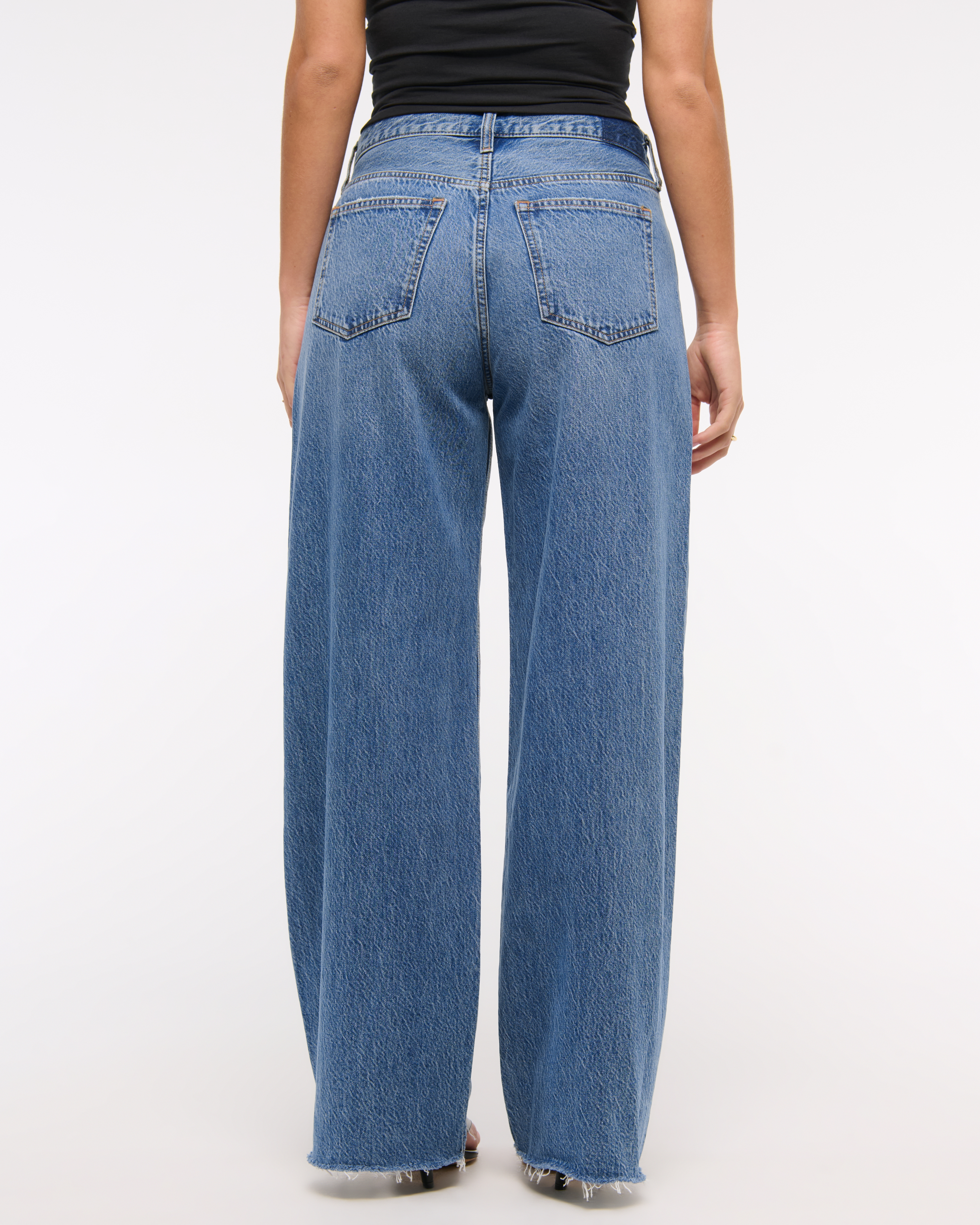 Abercrombie & Fitch Curve Love Low Rise Ultra Loose Jean