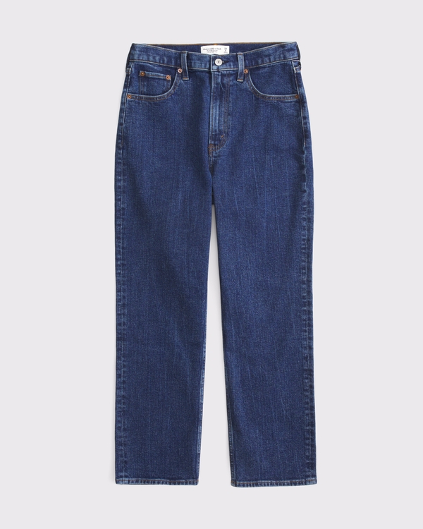 Ultra High Rise Ankle Straight Jean, Dark view 1