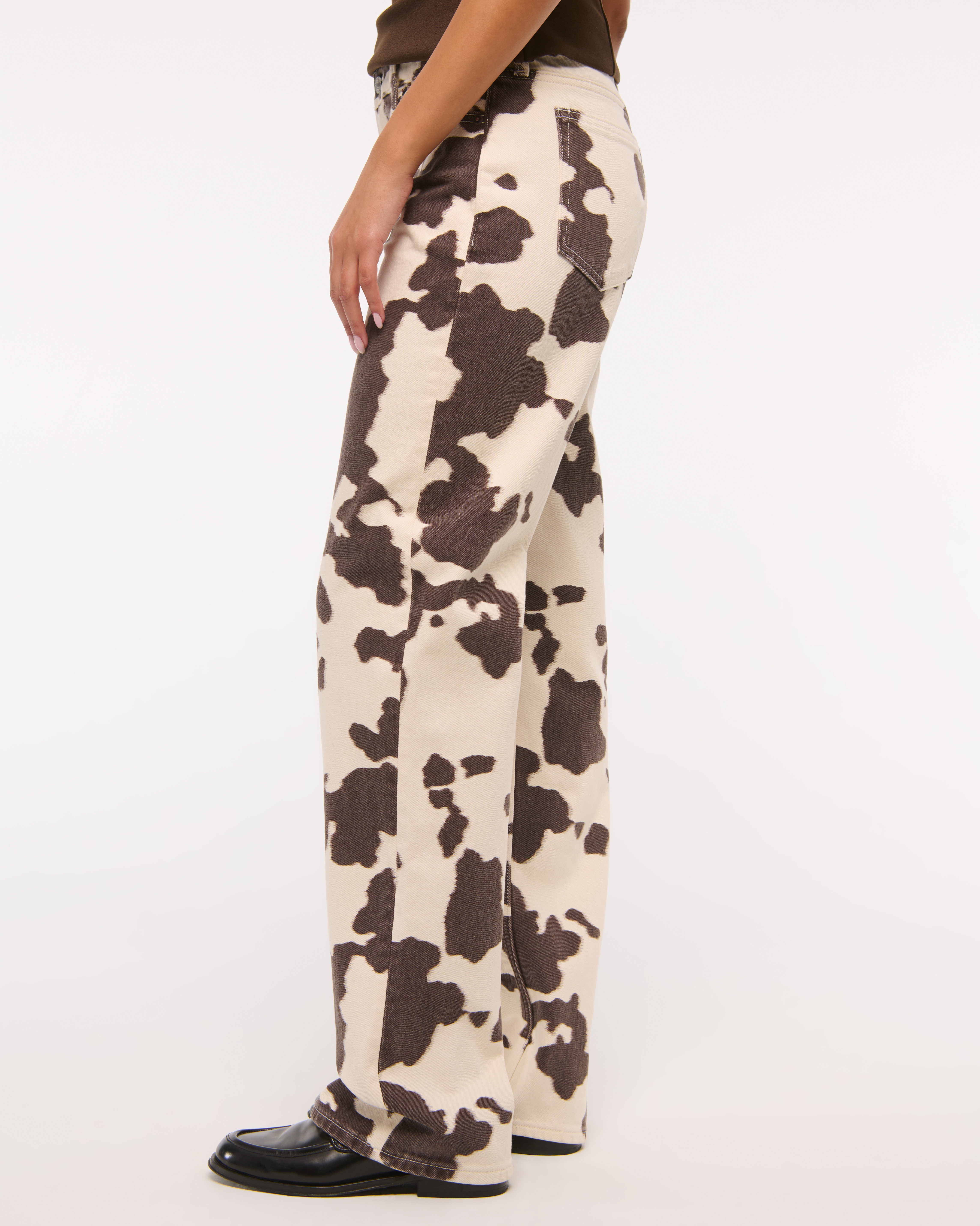 Abercrombie & Fitch Low Rise Baggy Jean In Multi