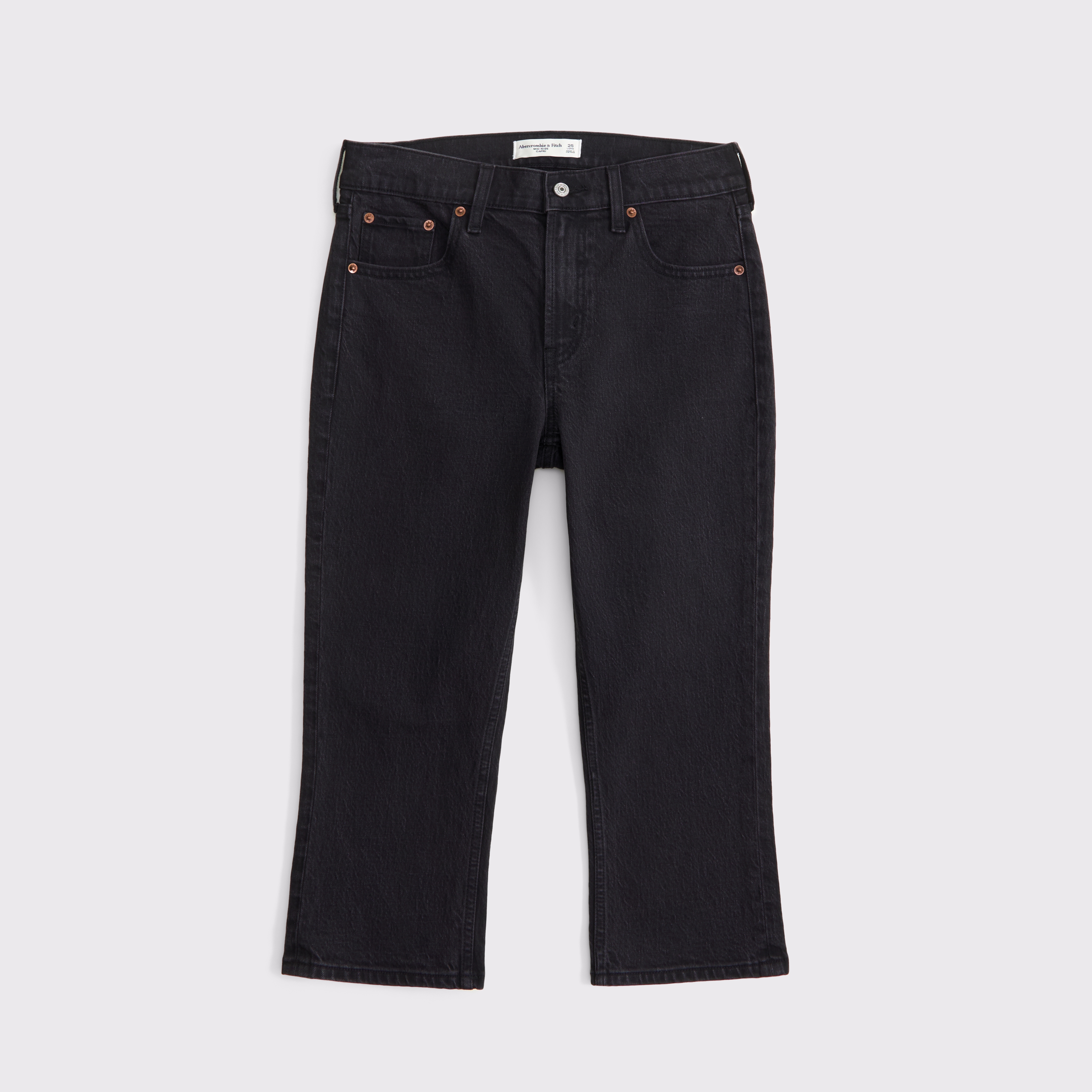【DISCERNMENT】Logan Non-Fade Denim Capri Pants Women's Mid Rise Capri Jean | Women's Clearance