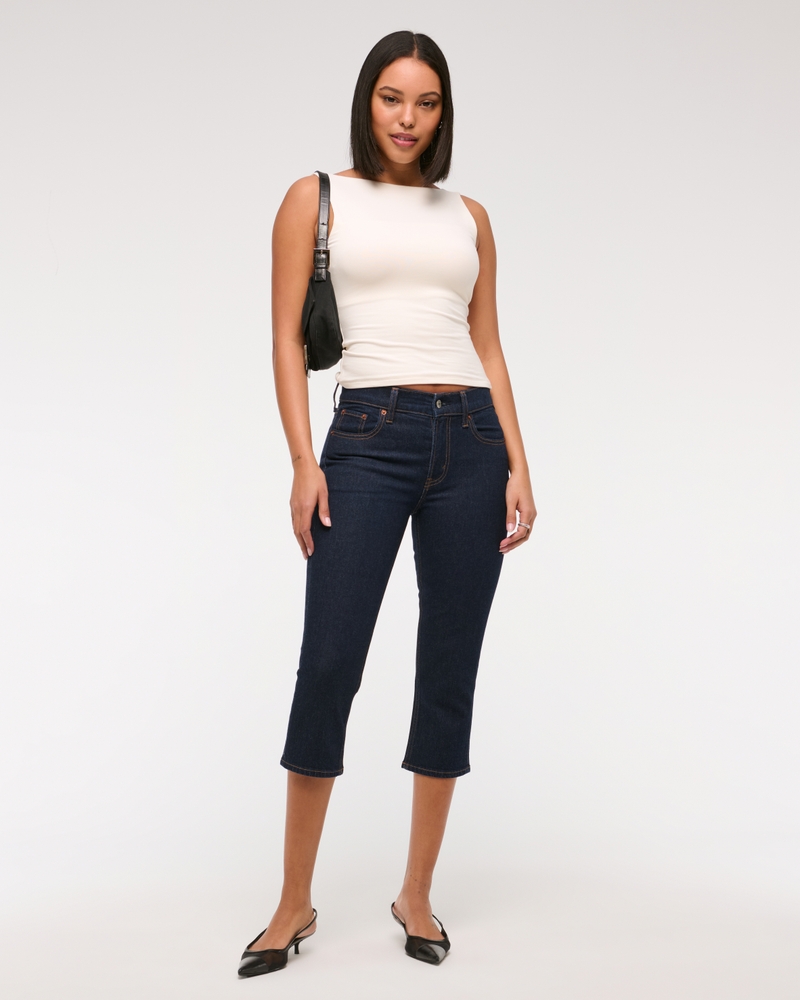 Mid Rise Capri Jean