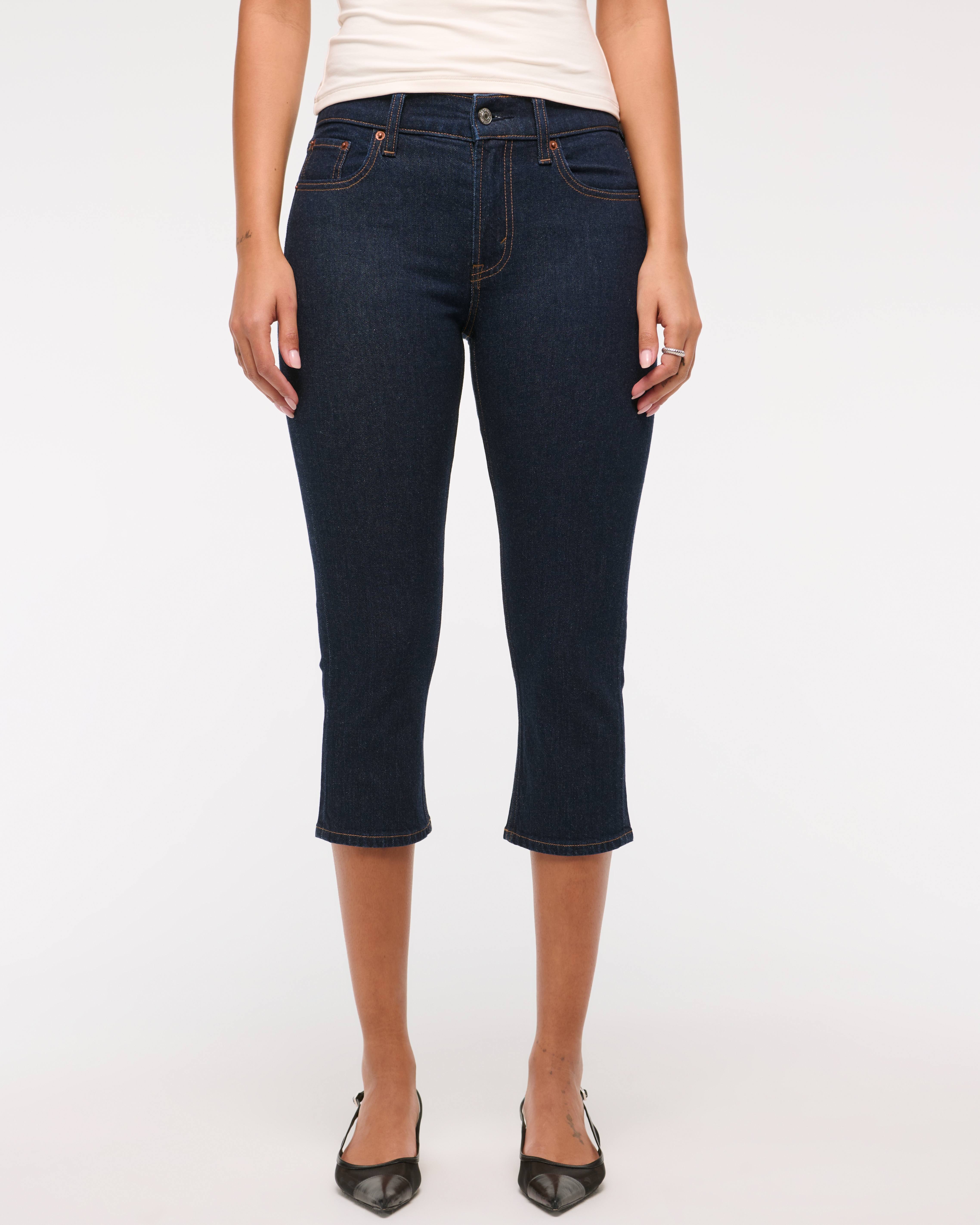 Denim capris for women discount