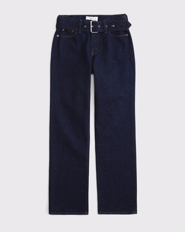 Curve Love Low Rise Baggy Jean, Rinse view 1