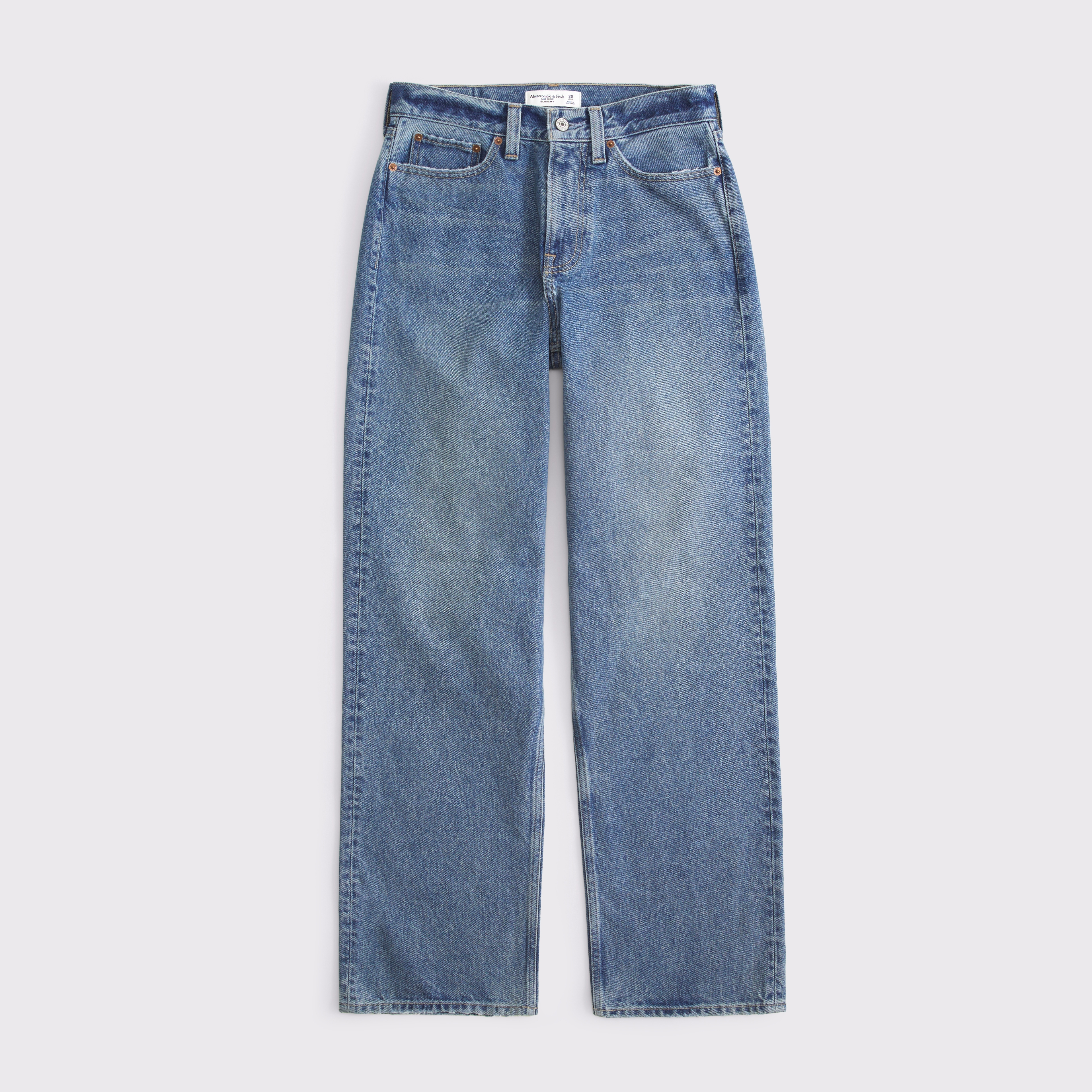 Jean Femme American Eagle Slouchy - Taille 6 - Longueur De Jambe 27 - Délavé Bleu Foncé - Occasion TB