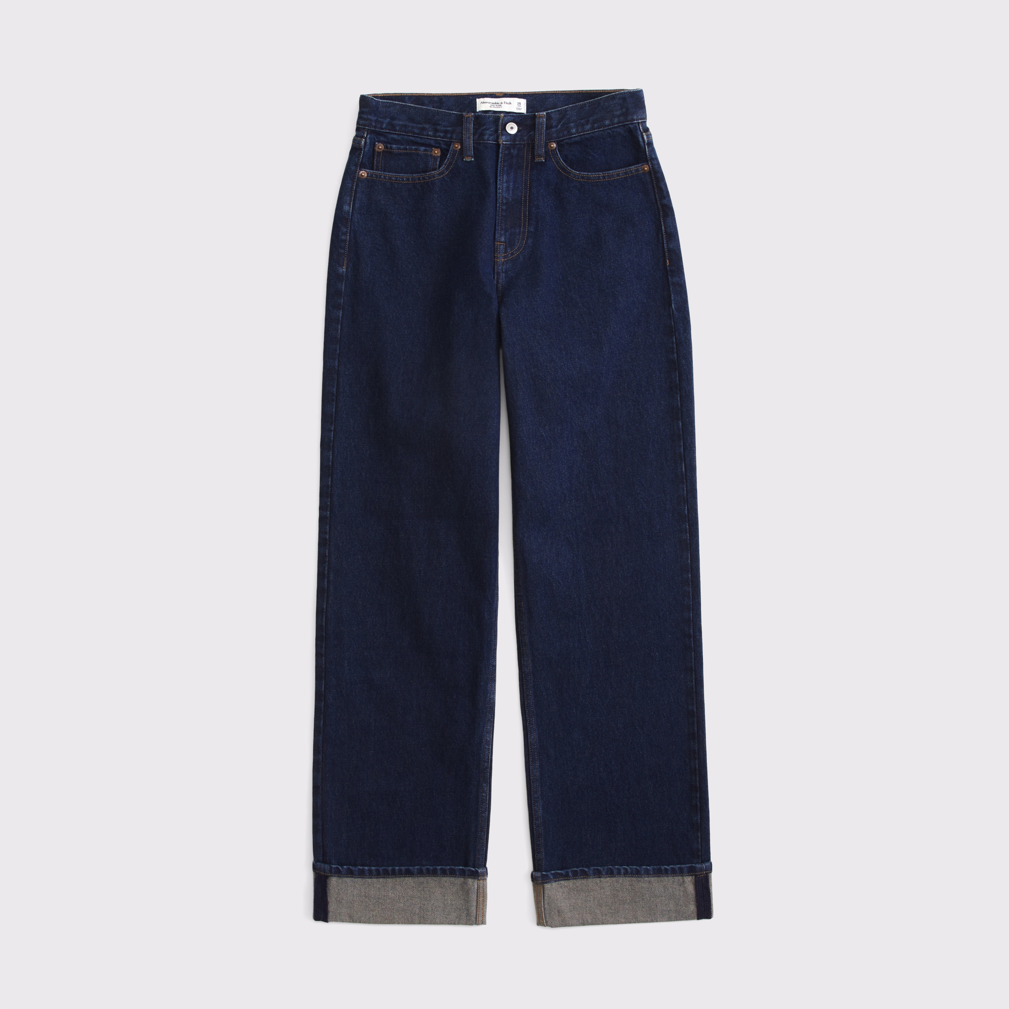 【DISCERNMENT】Amore curved stripe denim Women's Curve Love High Rise Wide Leg Jean | Women's