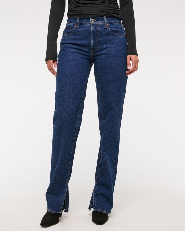 Mid Rise 90s Straight Jean, Medium Vent Hem view 2
