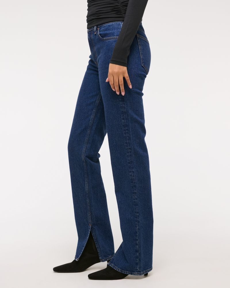 Mid Rise 90s Straight Jean