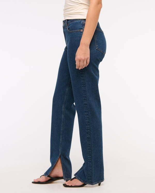 Curve Love Mid Rise 90s Straight Jean, Medium Vent Hem view 2