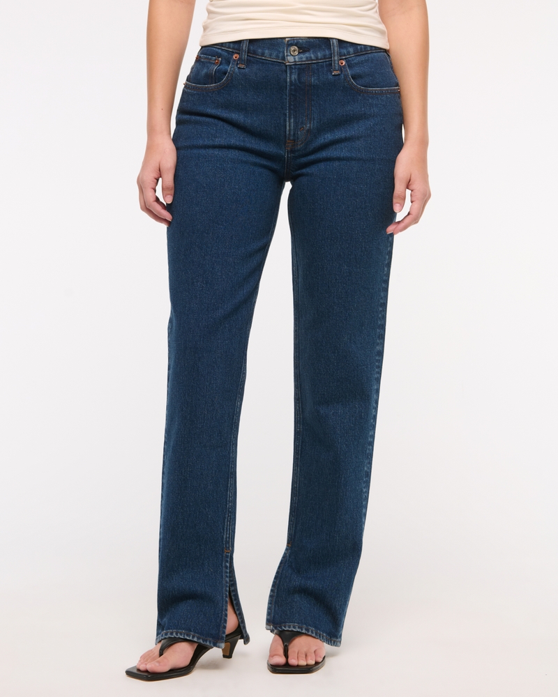 Curve Love Mid Rise 90s Straight Jean