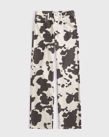High Rise 90s Relaxed Pony Print Jean
