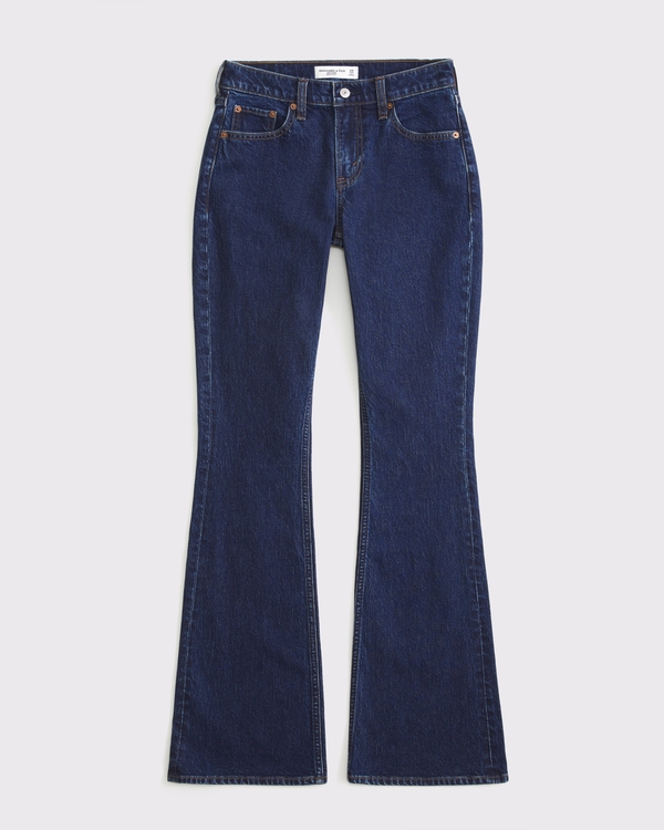 Curve Love Mid Rise Bootcut Jean, Dark view 1