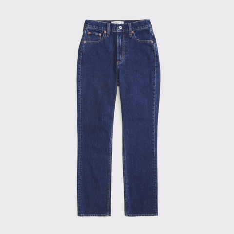 Женские джинсы Abercrombie & Fitch Curve Love Ultra High Rise Ankle Straight Jean