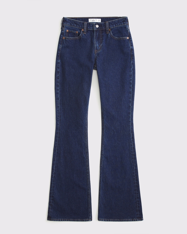 Mid Rise Bootcut Jean, Dark view 1