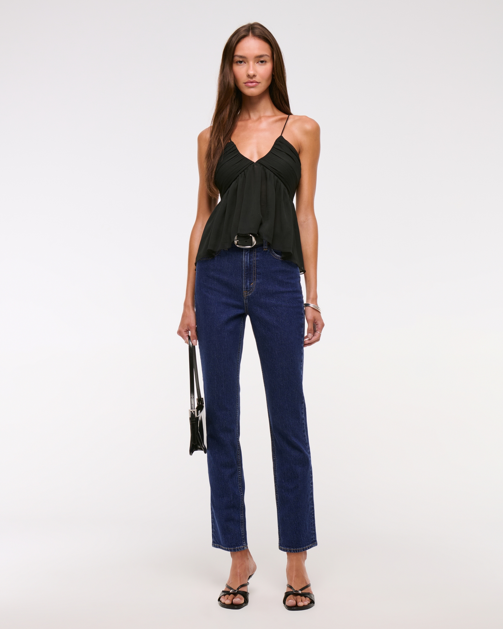 Ultra High Rise Ankle Straight Jean
