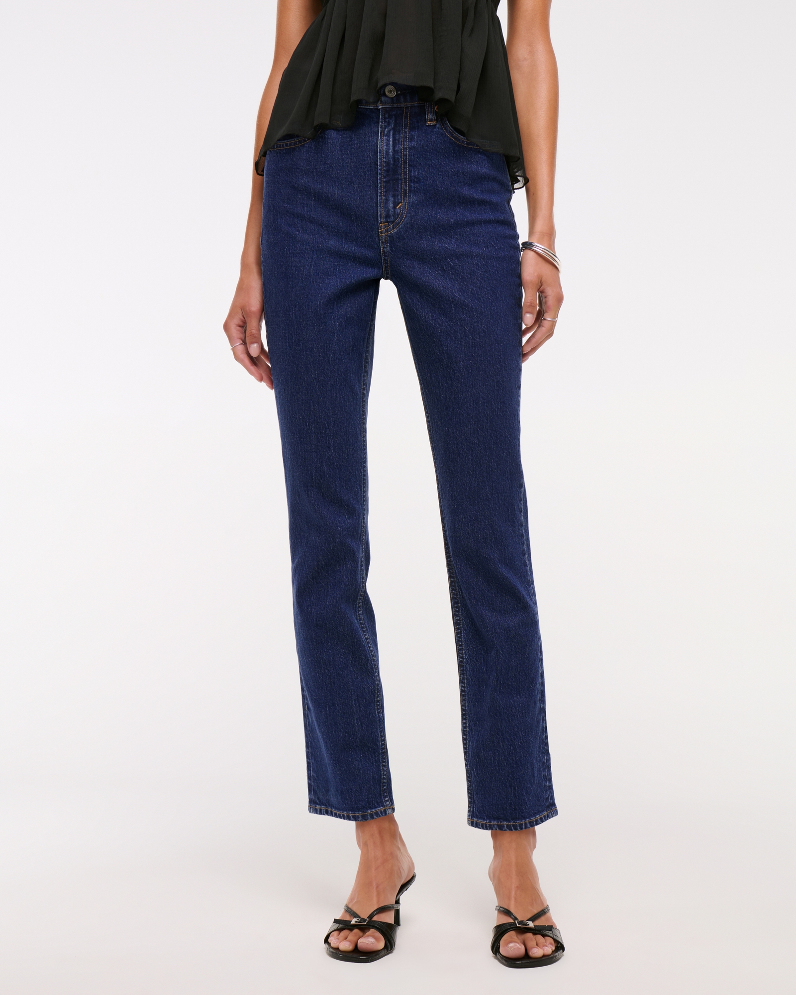 Ultra High Rise Ankle Straight Jean