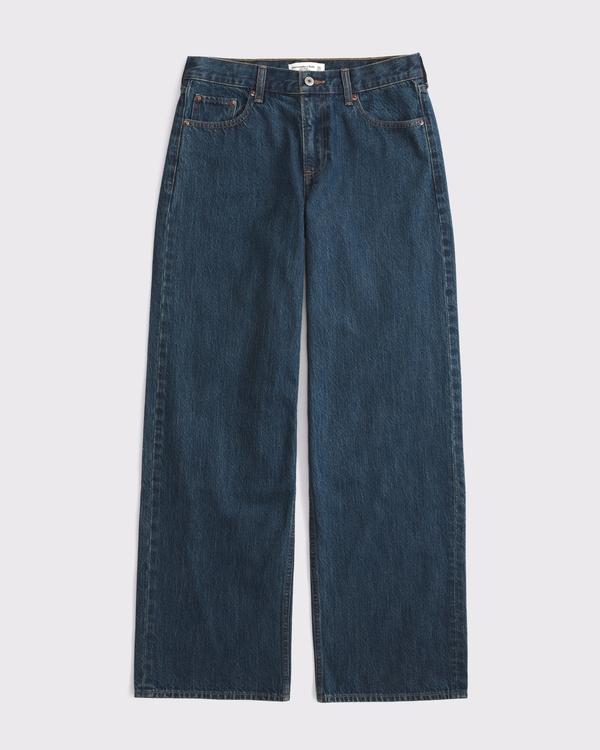 Curve Love Low Rise Ultra Loose Jean, Dark Marble view 1