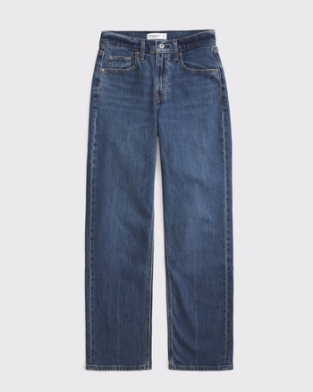 Femme Jean droit vintage à taille haute | Femme Bas | Abercrombie.com