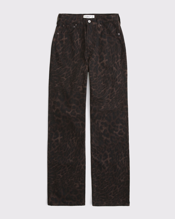 High Rise 90s Relaxed Jean, Leopard view 1
