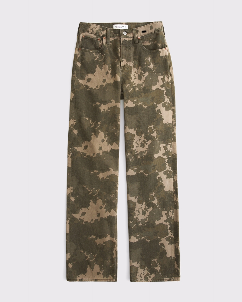 Women's High Rise 90s Relaxed Camo Print Jean | Women's Bottoms