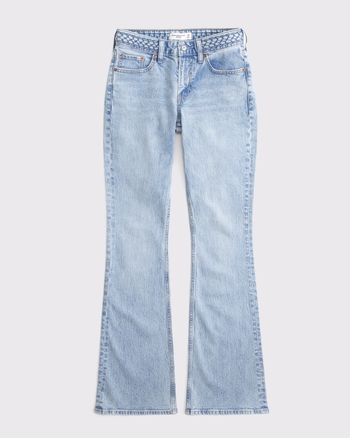 Curve Love Mid Rise Bootcut Braided Waistband Jean