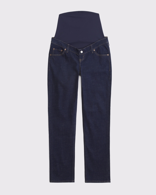 Maternity 90s Straight Jean, Rinse view 1