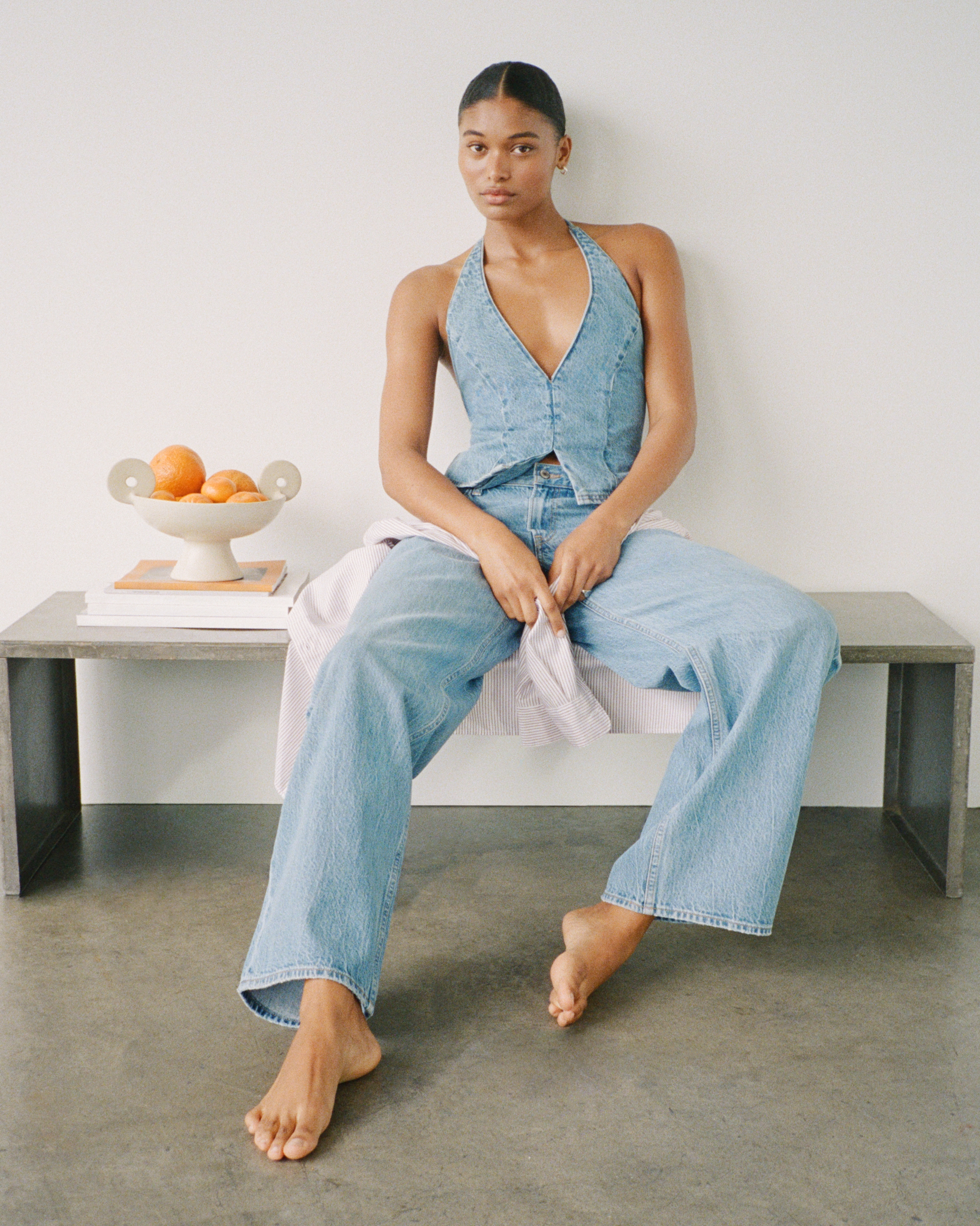 Abercrombie & Fitch Curve Love Low Rise Ultra Loose Jean