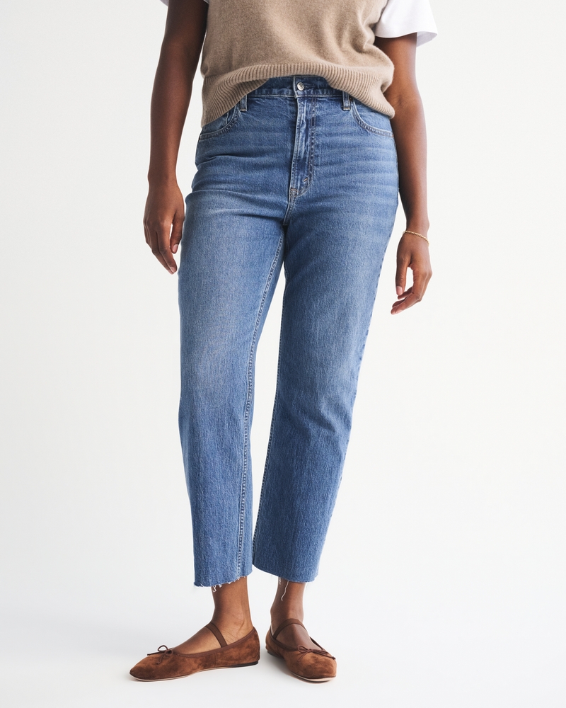 Ultra High Rise Ankle Straight Jean