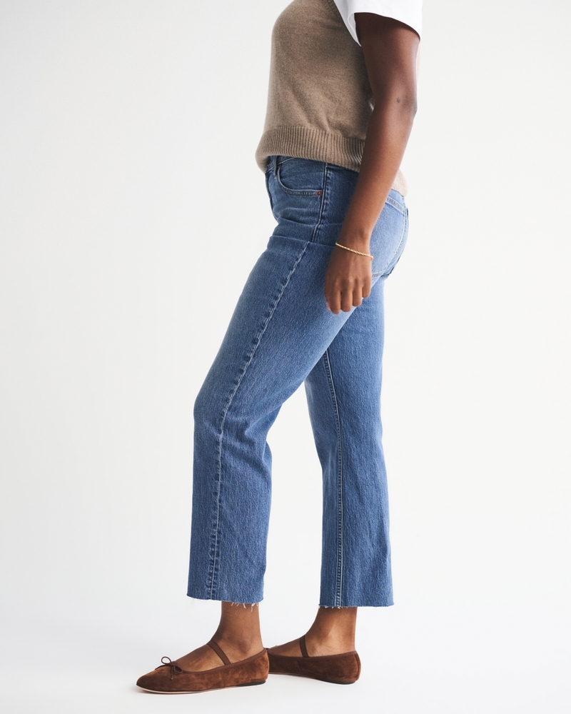 Ultra High Rise Ankle Straight Jean