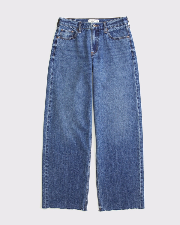 Curve Love Low Rise Ultra Loose Jean, Medium Wash view 1