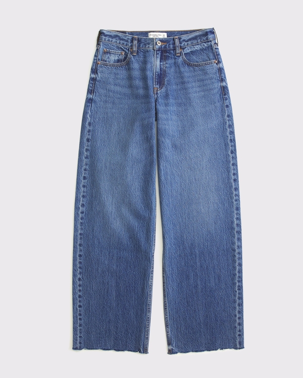 Low Rise Ultra Loose Jean, Medium Wash view 1